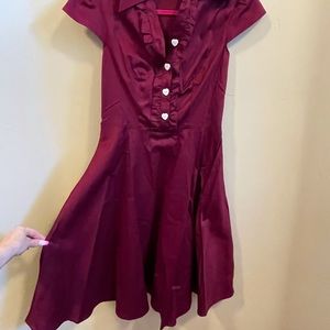 NWOT Red Costume Retro Dress